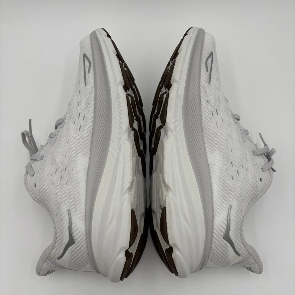 Hoka One One Clifton 9 White Running Shoes Women's Size 12B Walking Comfort